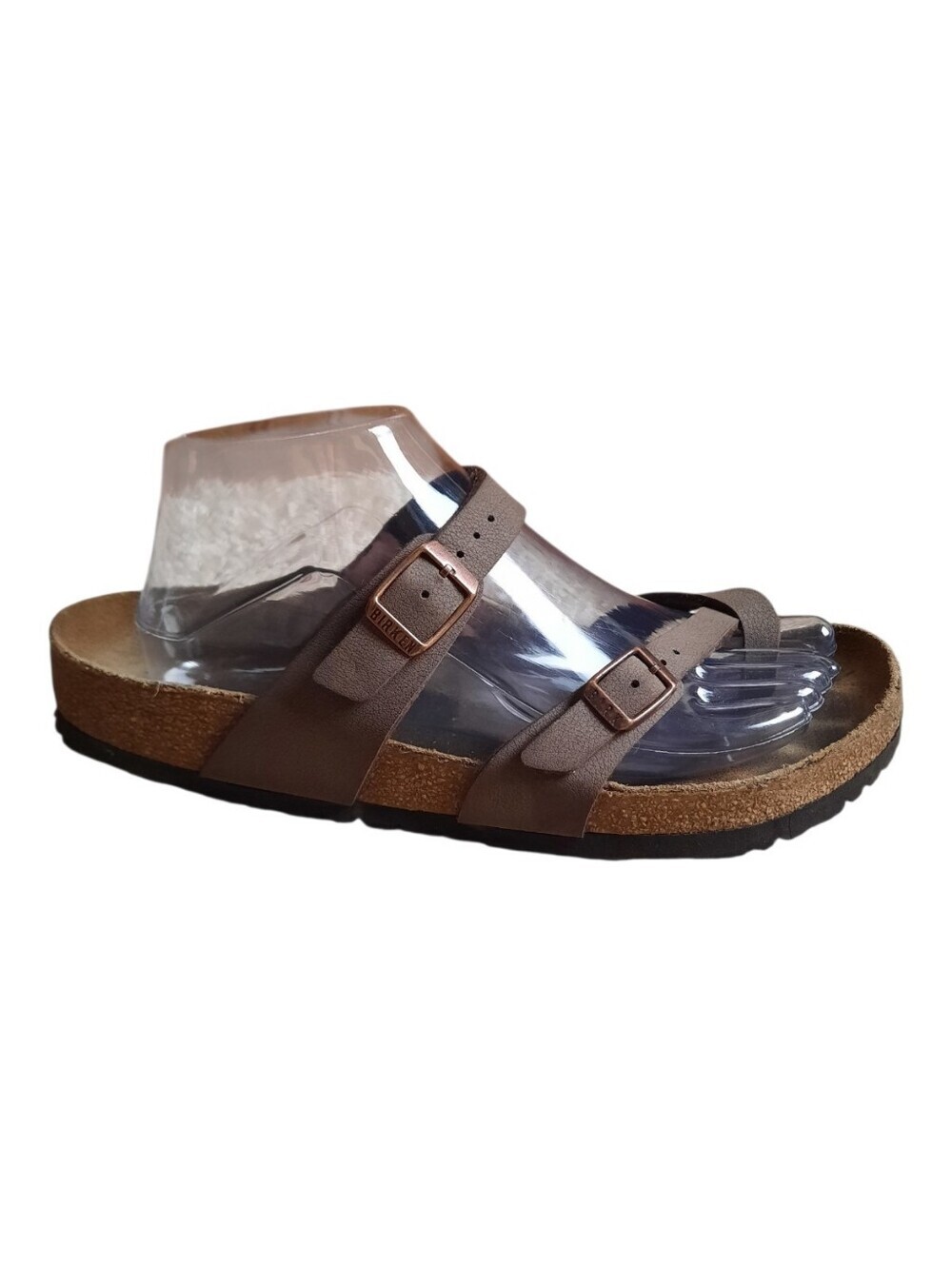 *SINGLE* Birkenstock Mayari Mocha Vegan Leather Footbed Sandal Size 40/9 *SINGLE